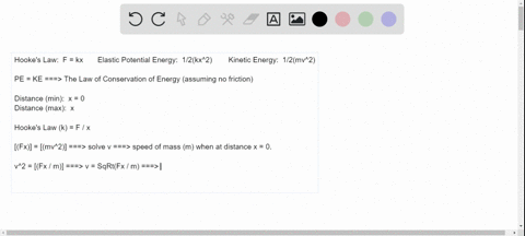 a-mass-m-is-attached-to-a-spring-which-is-held-stretched-a-distance-x-by-a-force-f-fig-6-45-and-then
