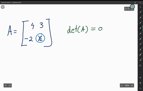 find-the-value-of-k-that-makes-the-matrix-singular-leftbeginarrayrr-4-3-2-k-endarrayright