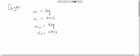 a-body-of-mass-3-mathrmkg-is-moving-with-a-velocity-of-4-mathrmms-1-towards-right-collides-head-on-w