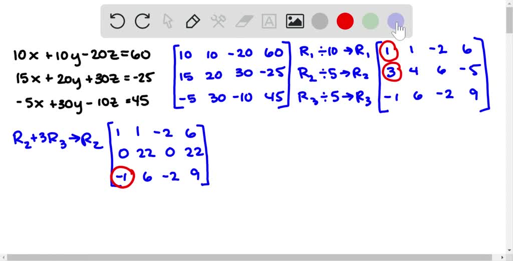 SOLVED:The system of linear equations has a unique solution. Find the ...