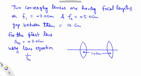 two-positive-lenses-having-focal-lengths-of-20-mathrmcm-and-50-mathrmcm-are-14-mathrmcm-apart-as-sho
