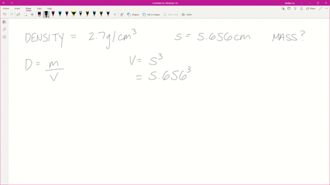 the-density-of-aluminum-is-27-mathrmg-mathrmcm3-what-is-the-mass-of-a-cube-of-aluminum-that-is-5656-