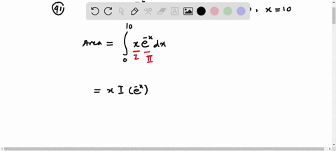 find-the-area-bounded-by-the-curve-yx-e-x-the-x-axis-and-the-lines-x0-and-x10