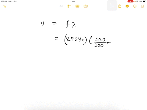 a-wave-with-a-frequency-of-220-mathrmhz-and-a-wavelength-of-100-mathrmcm-is-traveling-along-a-cord-2