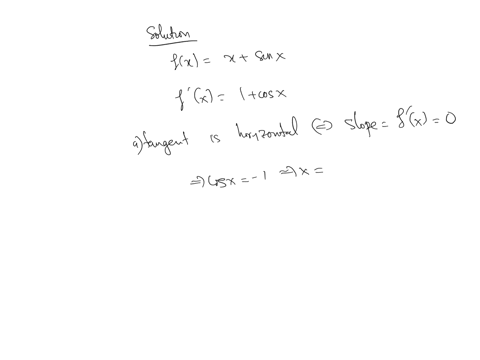 a-find-the-x-coordinates-of-all-points-on-the-graph-of-f-at-which-the-tangent-line-is-horizontal-b-2