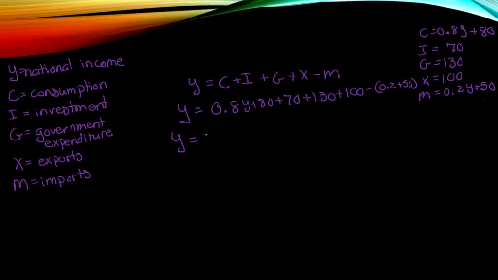 ⏩SOLVED:An open economy is in equilibrium when Y=C+I+G+X-M where …