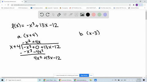 use-the-factor-theorem-to-determine-if-the-factors-given-are-factors-of-fx-fx-x313-x-12-a-x4-b-x-3