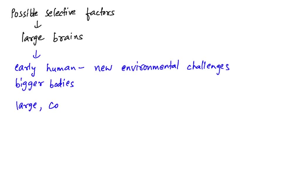 SOLVED:What are three possible selective factors underlying the ...