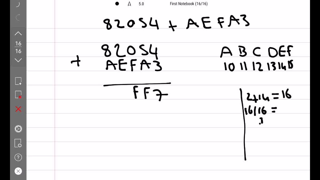 Solved Add The Hexadecimal Numbers Abc Def And Express The Results