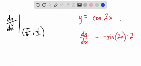 determine-the-slope-of-the-tangent-to-the-curve-ycos-2-x-at-point-leftfracpi6-frac12right