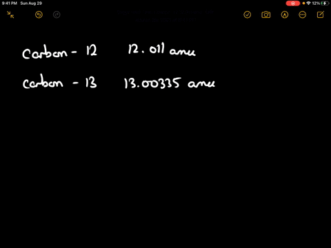 natural-carbon-which-has-an-atomic-mass-of-12011-amu-consists-of-carbon-12-and-carbon-13-isotopes-gi