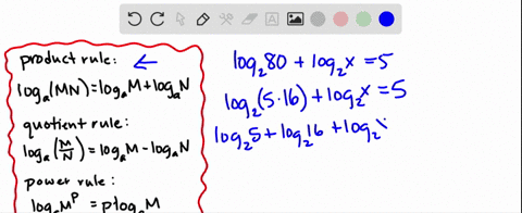 solve-log-_2-80log-_2-x5