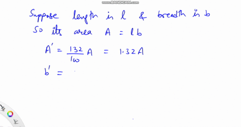 if-the-area-of-a-rectangle-is-increased-by-32-and-its-breadth-is-increased-by-10-what-is-the-percent