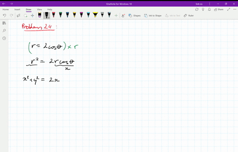 sketch-the-graph-of-the-polar-equation-and-find-a-corresponding-x-y-equation-r2-cos-theta