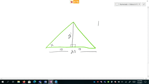 the-front-of-an-a-frame-cottage-has-the-shape-of-an-isosceles-triangle-it-stands-28-feet-high-and-is
