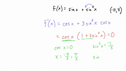 determine-a-intervals-where-f-is-increasing-or-decreasing-and-b-local-minima-and-maxima-of-f-fxsin-x