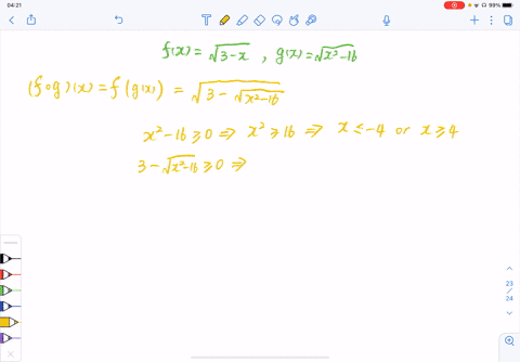 find-a-f-circ-gx-and-the-domain-of-f-circ-g-and-b-g-circ-fx-and-the-domain-of-g-circ-f-fxsqrt3-x-q-2