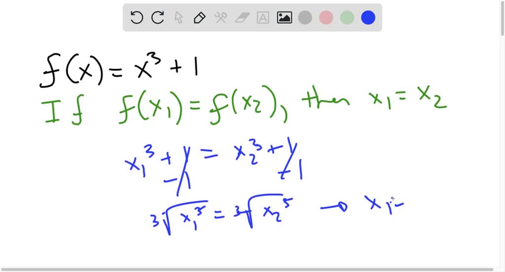 SOLVED:Verify that f has an inverse and find (f^-1)^'(c). f(x)=x^3+1 ; c=9