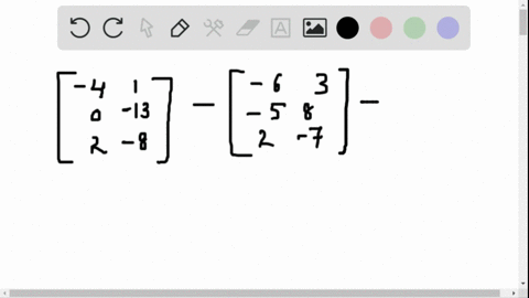 find-the-difference-of-the-matrices-leftbeginarrayrr-4-1-0-13-2-8-endarrayright-leftbeginarrayrr-6-3