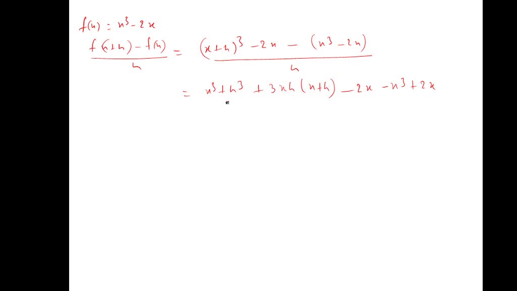 SOLVED:For each function f, construct and simplify the difference ...