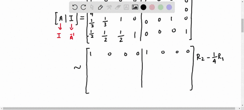 find-the-inverse-of-aleftbeginarrayllll-1-0-0-0-frac14-1-0-0-frac13-frac13-1-0-frac12-frac12-frac12-