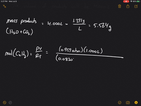 consider-a-sample-of-a-hydrocarbon-at-0959-atm-and-298-k-upon-combusting-the-entire-sample-in-oxygen