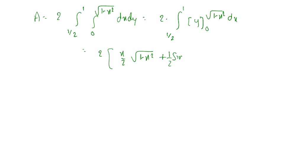 SOLVED: Calculate the integral over the given region by changing to ...