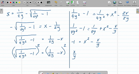 find-the-area-of-the-region-bounded-by-the-curve-xfrac12-y-sqrtfrac14-y2-1-and-the-line-x1-in-the-fi