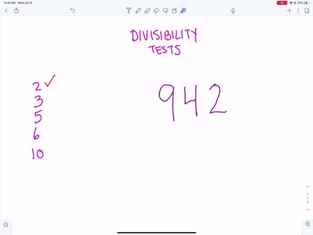 SOLVED:In The Following Exercises, Use The Divisibility Tests To ...