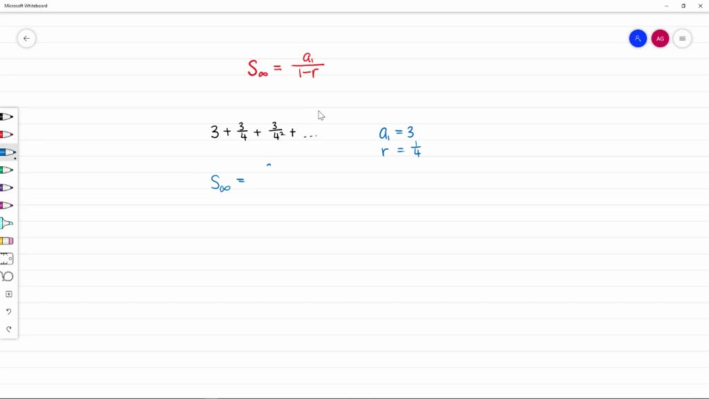 solved-find-the-sum-of-each-infinite-geometric-series-3-3-4-3-4