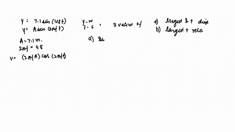 the-displacement-of-a-harmonic-oscillator-is-given-by-y71-sin-48-t-where-the-units-of-y-are-meters-a