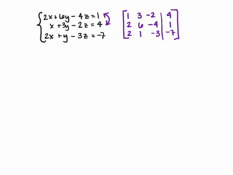 use-matrices-to-solve-the-system-leftbeginarrayrr-2-x6-y-4-z-1-x3-y-2-z-4-2-xy-3-z-7-endarrayright