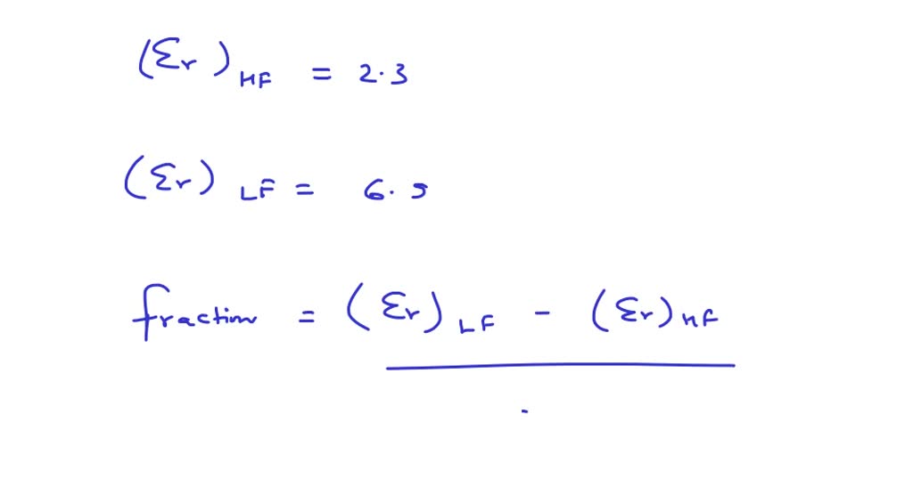 ⏩SOLVEDThe dielectric constant for a sodalime glass measured at