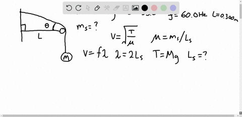 a-sphere-of-mass-m100-mathrmkg-is-supported-by-a-string-that-passes-over-a-pulley-at-the-end-of-a-ho