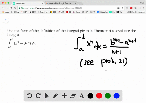 use-the-form-of-the-definition-of-the-integral-given-in-theorem-4-to-evaluate-the-integral-display-5
