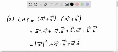 if-veca-and-vecb-are-any-two-nonzero-vectors-prove-each-of-the-following-to-be-true-a-vecavecb-cdotv