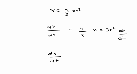 the-radius-of-a-spherical-balloon-is-increasing-at-the-rate-of-3-centimeters-per-minute-how-fast-is-