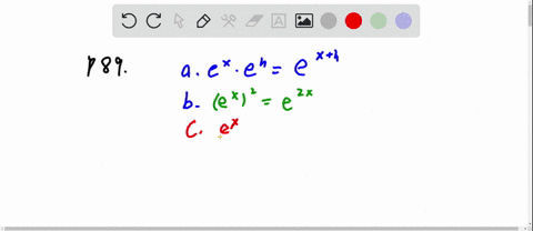 use-the-properties-of-exponents-to-simplify-a-ex-eh-b-leftexright2-c-fracexeh-d-ex-cdot-e-x-e-e-2-x