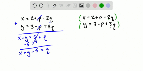Solved Solve System For P And Q In Terms Of X And Y Explain How You Could Check Your Solution And Then Perform The Check Begin Aligned X 2 P 2 Q Y 3 P 3 Q End Aligned