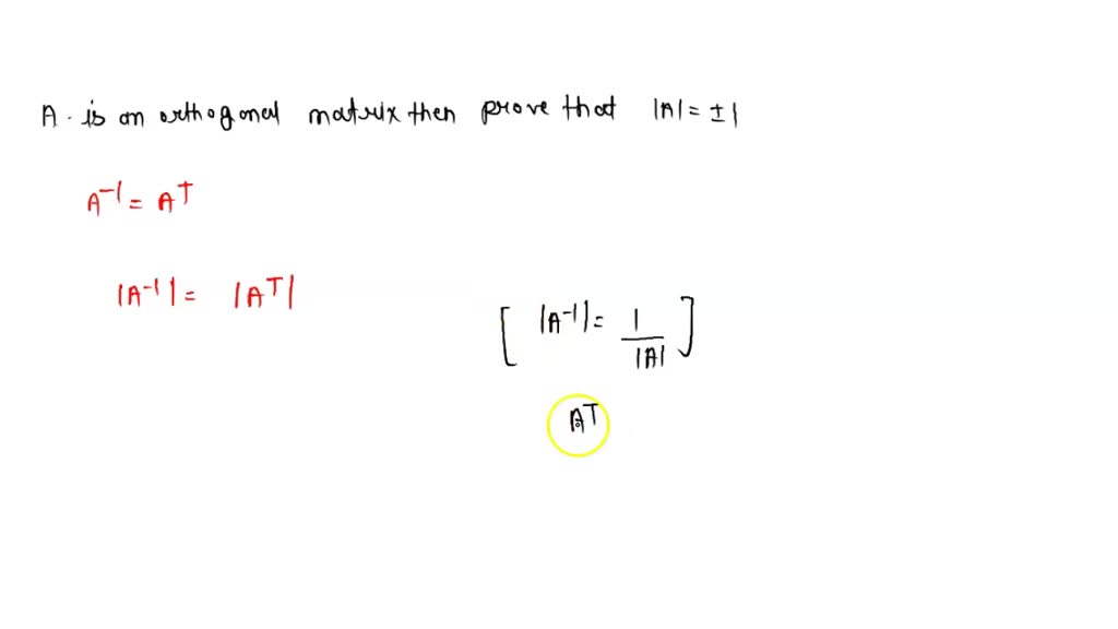 SOLVEDDetermine whether the matrix is orthogonal. An invertible square