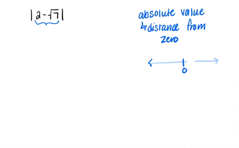 SOLVED:Simplify, and write without absolute value signs. Do not replace ...
