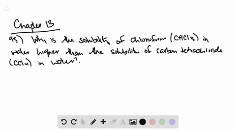 the-solubility-of-carbon-tetrachlorideccl4-in-water-at-25-c-is-12-gl-the-solubility-of-chloroformchc