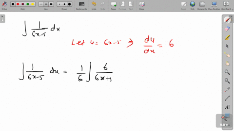 use-the-log-rule-to-find-the-indefinite-integral-int-frac16-x-5-d-x