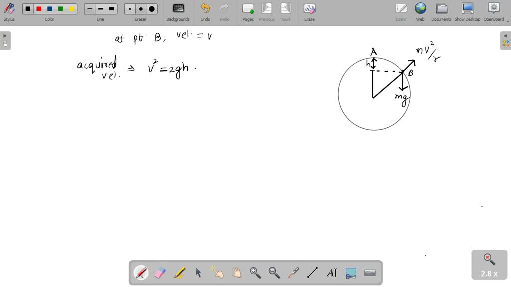 SOLVED:In figure, a particle is placed at the highest point A of a ...