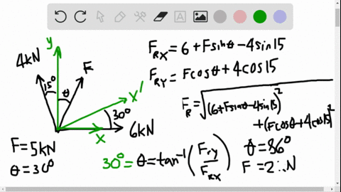 if-f5-mathrmkn-and-theta30circ-determinc-the-magnitude-of-the-resultant-force-and-its-direction-meas