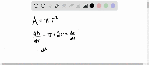 a-if-a-is-the-area-of-a-circle-with-radius-r-and-the-circle-expands-as-time-passes-find-d-a-d-t-in-2