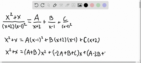 find-the-partial-fraction-decomposition-of-each-rational-expression-fracx2xx2x-12