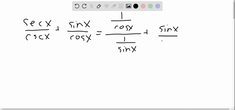 state-whether-or-not-the-equation-is-an-identity-if-it-is-an-identity-prove-it-fracsec-xcsc-xfracsin