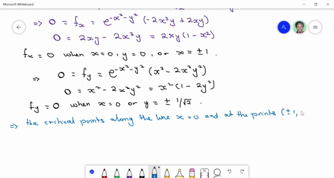 show-that-fx-yx2-y-e-x2-y2-has-maximum-values-at-pm-11-sqrt2-and-minimum-values-at-pm-1-1-sqrt2-show