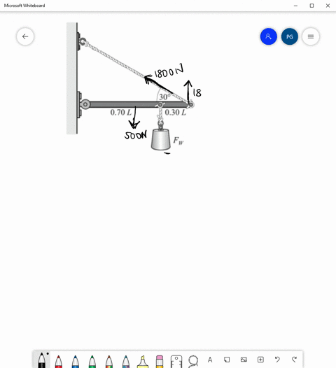 in-fig-5-23-the-uniform-horizontal-beam-weighs-500-mathrmn-if-the-tie-rope-can-support-1800-mathrmn-